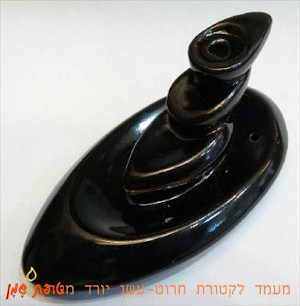 מעמד לקטורת חרוט, עשן יורד כלפי מטה - Back Flow